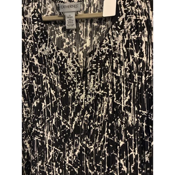 0158 Sophisticated Plus Size Catherine’s Blouse. Size 5X NWOT - Picture 4 of 7